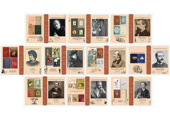 Classic Authors - set of 10 A3