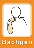 Makaton 20 Basic Signs Flashcards A6 - Welsh