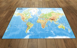 This is a detailed map of the world is suitable for use with programmable floor robots such as Bee-Bots. It features a 15 cm grid overlay, place names and images relating to each country and can be used on the floor individually or as a group in the classroom.