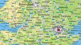 UK map covering London, Cardiff, Birmingham, Bristol, Southampton, Portsmouth, Northampton, Cambridge, Exeter, Bedford, Coventry, Leicester