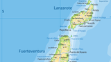 Canary Islands Physical Map