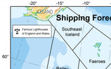 United Kingdom Shipping Forecast Map