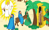 The Story of the Nativity Backdrop