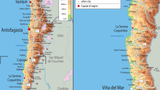 Chile Physical Map