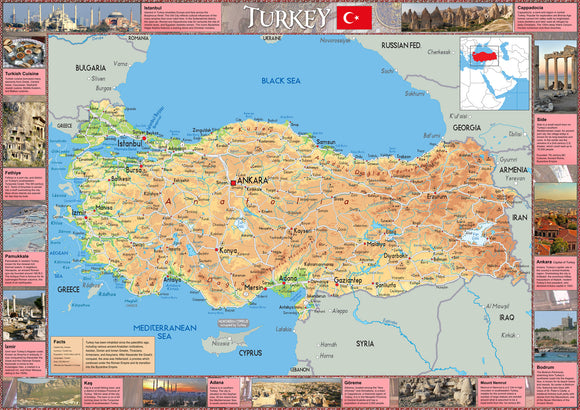 Illustrated Map of Turkey