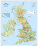 British Isles UK Physical Map