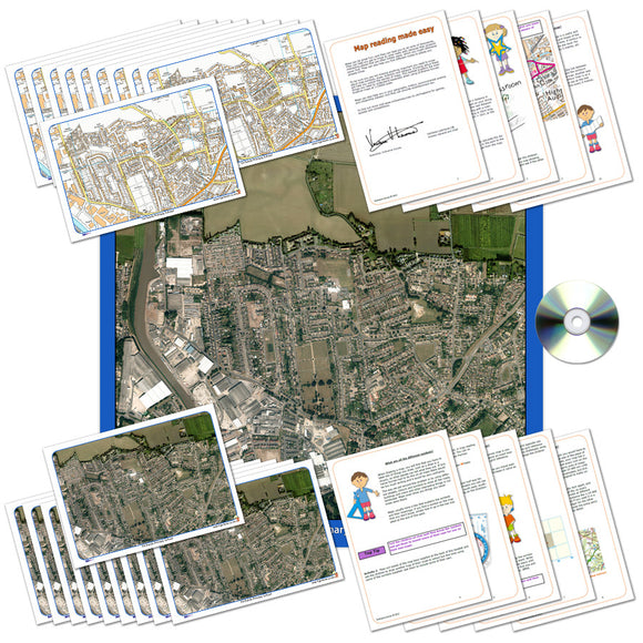 Aerial Map Classroom Pack of Your Local Area
