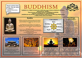 Set of 9 Religion Posters - A3 (29.7 x 42cm)