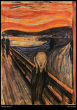 Edvard Munch - Set of 3 Expressionism Art Movement Posters - The Scream, Anxiety, Self Portrait in Hell - A3