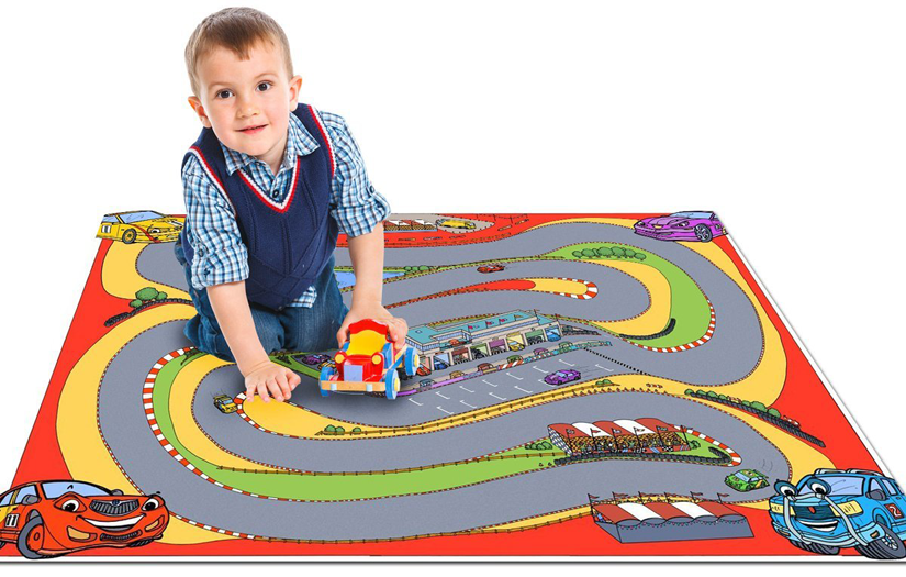 Rug race car track hot sale