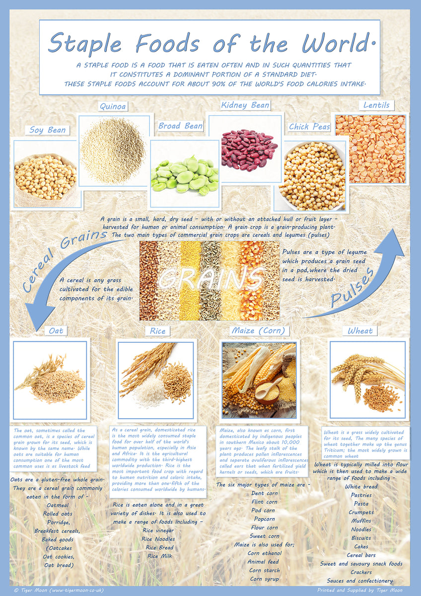 Staple Foods Of The World Poster Tiger Moon staple-foods-of-the-world-poster-tiger-moon