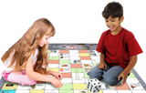 A twist on snakes and ladders, roll the dice and discover the different characters on this pirate fantasy game. This game stirs the imagination of children and encourages numeracy and literacy whilst fun for the whole family.  A pirate themed board game based on the classic snakes and ladders.