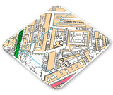 Ordnance Survey Map Postcode Centered Coaster