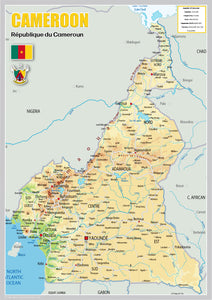 Physical Map of Cameroon (OC)