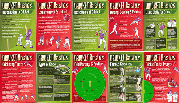 Set of x10 A3 Cricket Posters