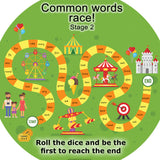 Common Words Race Vinyl Tuff Tray Mat Stage 2 Bundle