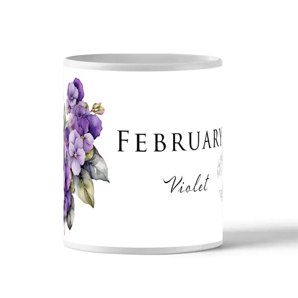 Birth Flower Mug - February