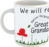 Remembrance Day Mug - Personalised