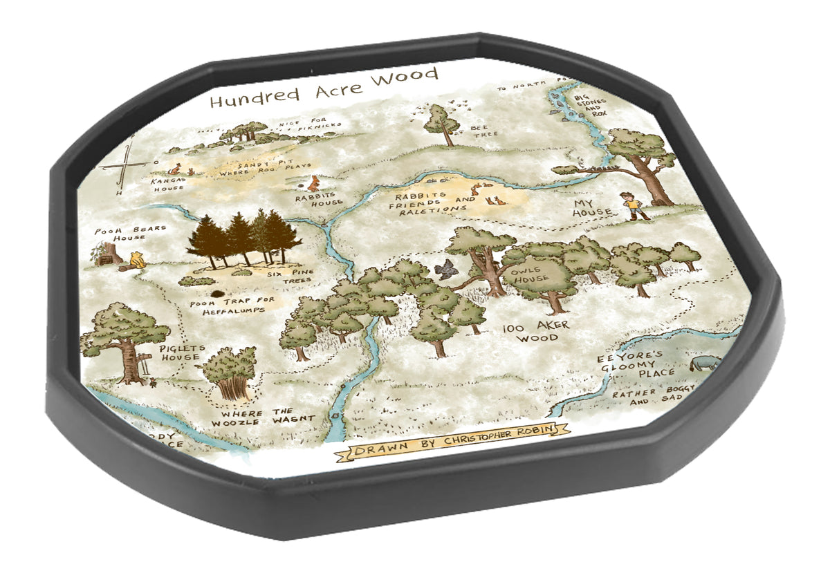 Hundred Acre Wood Tuff Tray Mat – Woodland Map Small World Play Mat ...