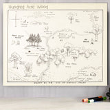 Winnie the Pooh Hundred Acre Wood Map 1926 illustration by E.H. Shepard