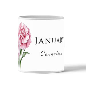 Birth Flower Mug - January