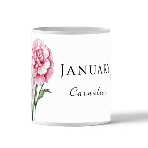 Birth Flower Mug - January