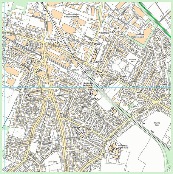 ORDNANCE SURVEY POSTCODE CENTRED MAP - With optional Botley Programmable Robot