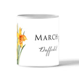 Birth Flower Mug - March