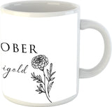 Birth Flower Mug - October