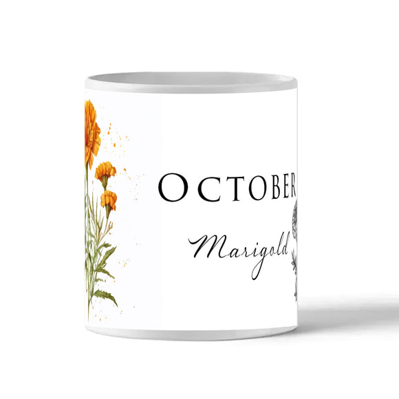 Birth Flower Mug - October