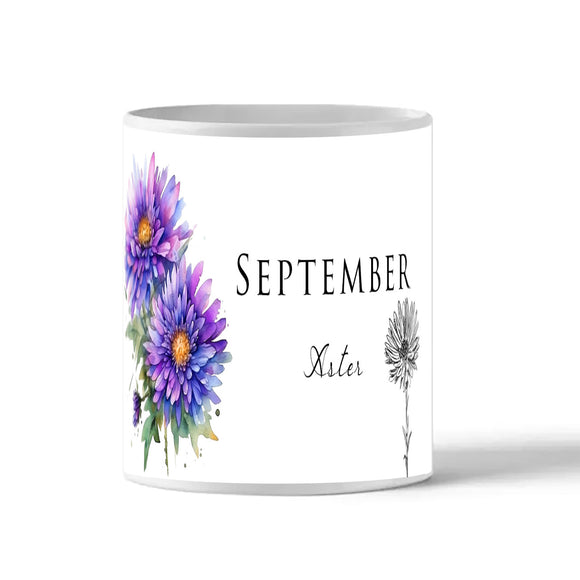 Birth Flower Mug - September