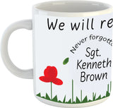 Remembrance Day Mug - Personalised