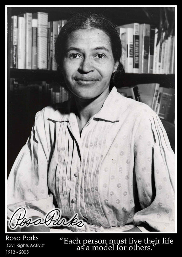 Rosa Parks - Inspirational Black People - A2
