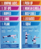 P.E Basic Exercises - 10 A3 Educational Posters