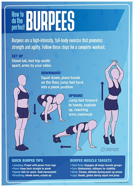 Physical Education - Burpees - A2 Poster