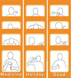 Makaton Basic Signs Flashcards A6