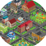 Block Town and Park Mini Tuff Tray Mat Insert