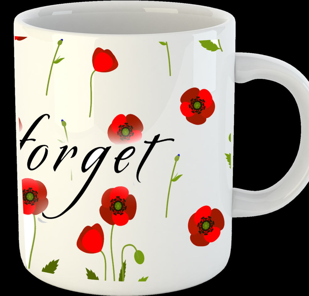 Remembrance Day Poppy Mug - Lest we forget – Tiger Moon