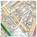 Ordnance Survey Map Postcode Centered Coaster