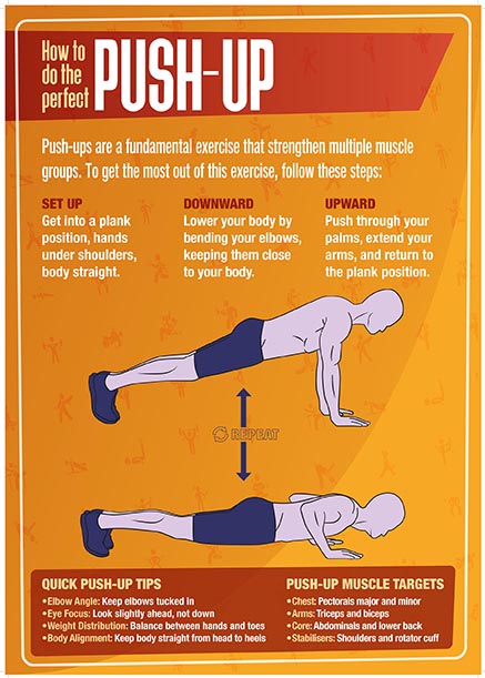 Physical Education - Push Up - A2 Poster
