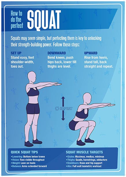 Physical Education - Squat - A2 Poster