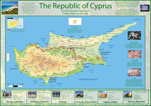 Illustrated Map of Cyprus