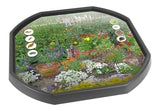 The Garden Minibeasts mat is ideal for use with a Tuff Tray. Spot a snail, ant, butterfly, woodlouse, bee, spider, worm and a ladybird, and also enjoy the flowers!  The trays enable children to add anything such as water, toys, sand, pebbles, leaves, sticks to create interesting small fun environments.  Printed onto a high quality, durable vinyl material.  86cm x 86cm (approx )  Designed to fit in the Tuff Tray or the Tuff Spot.