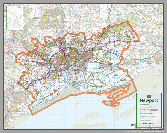 Newport County Map