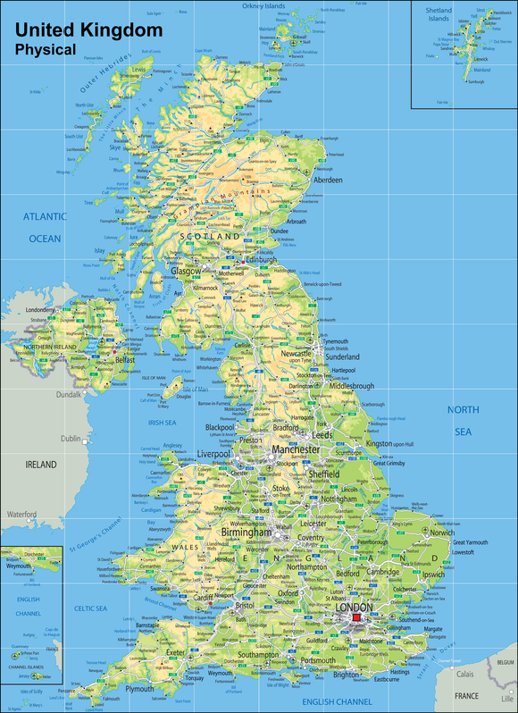 This detailed map of the United Kingdom is suitable for use with programmable floor robots such as Bee-Bots. It features a 15 cm grid overlay with place names and can be used on the floor individually or as a group in the classroom.  120 x 180 cm  A Bee-Bot is a small programmable robot which introduces children to the concept of teaching directional language and creating simple programs. Children can develop, test, debug and retest sequences of code to reach their aims. 