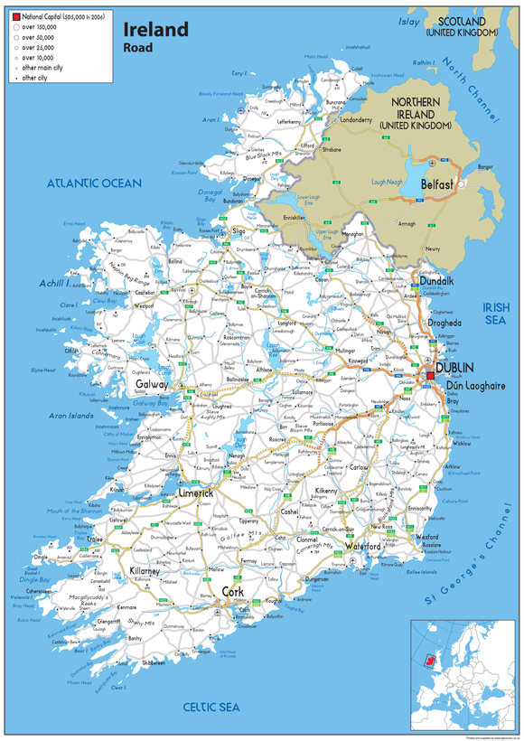 Ireland Road Map