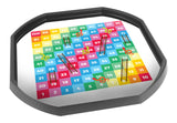 The Snakes and Ladders mat is ideal for use with a Tuff Tray. The game encourages numeracy, learning to count on and back, addition, subtraction, turn taking, losing - and winning! Designed to fit in the Tuff Tray or the Tuff Spot.