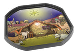 This Nativity mat is ideal for use with a Tuff Tray. Use it a festive base for Christmas craft activities and messy play, or add your own nativity characters to tell the story together in the stable under the Star of Bethlehem.