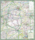 map of Wiltshire, a county in England, UK.  This map covers the city of Salisbury and the towns:          Amesbury         Bradford-on-Avon         Calne         Chippenham         Corsham         Cricklade         Devizes         Highworth         Larkhill         Ludgershall         Malmesbury         Marlborough         Melksham         Mere         Royal Wootton Bassett         Swindon         Tidworth         Trowbridge         Warminster         Westbury         Wilton