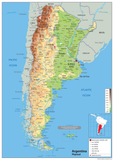 Argentina Physical Map